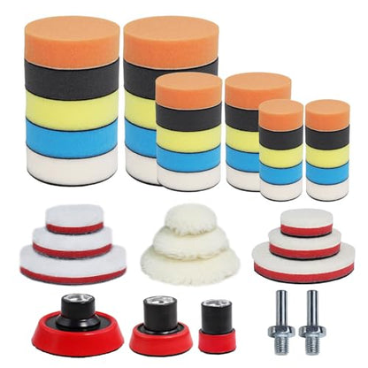 Car Foam Polishing Buffing Kit (44 Count)