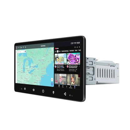 8.9" Single Din Touchscreen Radio Android 13 Head Unit with Carplay and Android Auto 8GB+128GB Detachable Car Stereo with Bluetooth