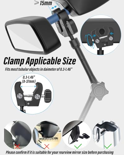 Car Rearview Mirror Tablet Holder Clip