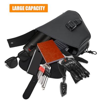 Motorcycle Swing Arm Bag Solo Saddle Bags For Sportster Softail PVC Waterproof Motorcycle Luggage Bags for Motorcycle or Bike