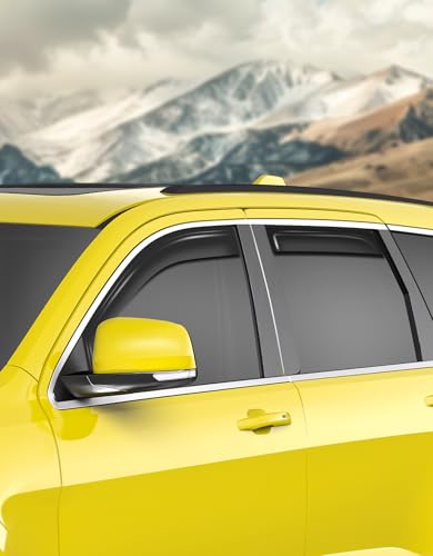 Window Visors Rain Guards for Jeep Grand Cherokee (4 Count)