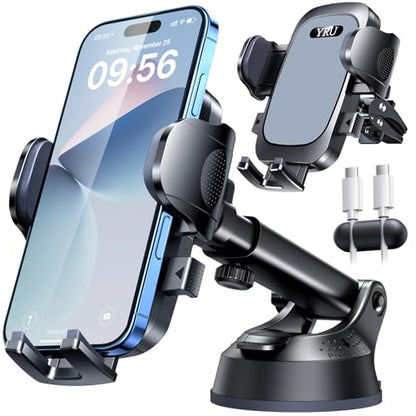 True Upgrade for Safety] Car Phone Holder Mount [Patent & Military