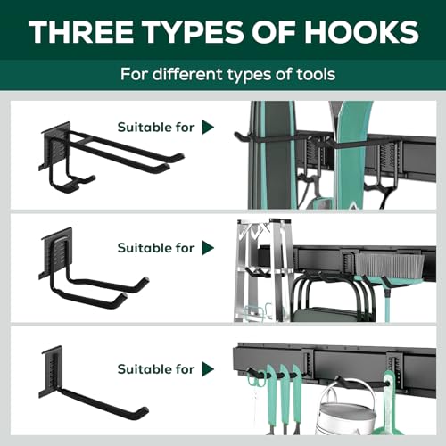 Garage Garden Tool Organizer Wall Mount