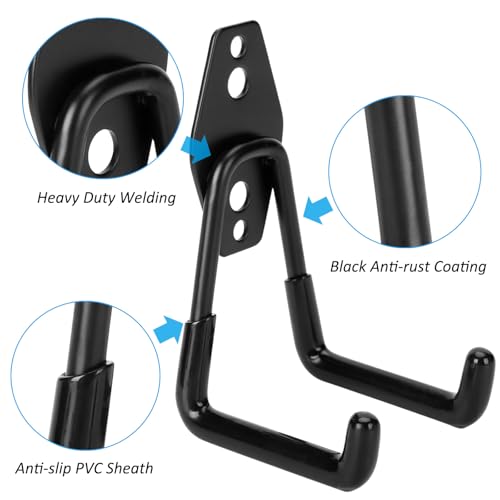6 Pack Garage Hooks Heavy Duty (6 Count)