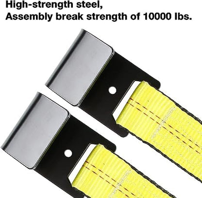 Tow Dolly Basket Straps with Flat Hook Fit 14" (4 Count)