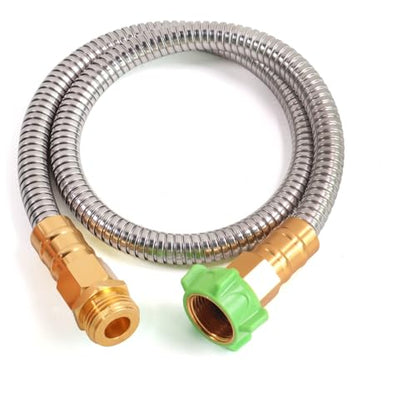 Metal Short Garden Hose 3 ft (3 Foot)
