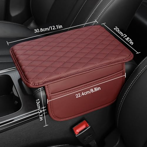 Memory Cotton Leather Car Armrest Box Pad