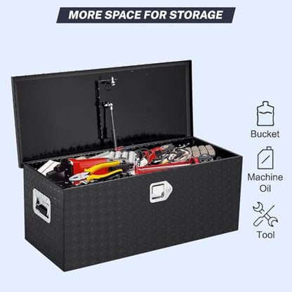 Heavy Duty Aluminum Truck Tool Box Waterproof Lockable Storage Toolbox for Pickup Beds