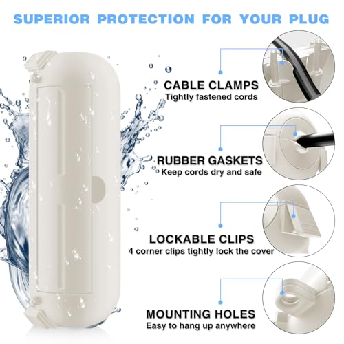 Outdoor Extension Cord Cover (3 Count)