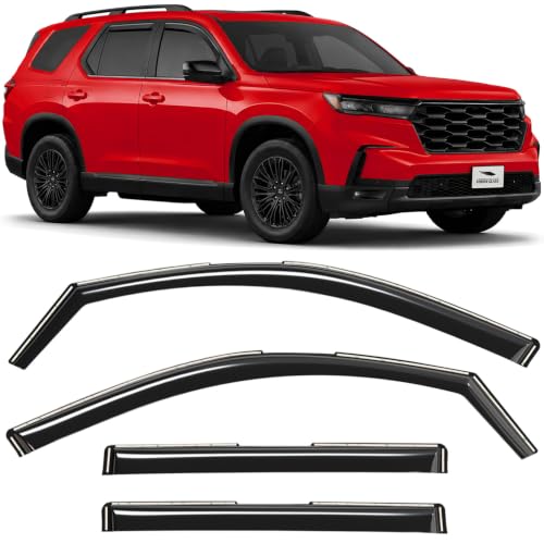 in Channel Extra Durable Rain Guards for Honda Pilot 2023