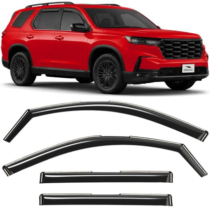 in Channel Extra Durable Rain Guards for Honda Pilot 2023
