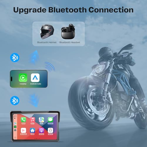 Motorcycle CarPlay Screen with Android Auto