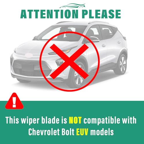 Windshield Wiper Blades Replacement for Chevy Bolt EV 2017