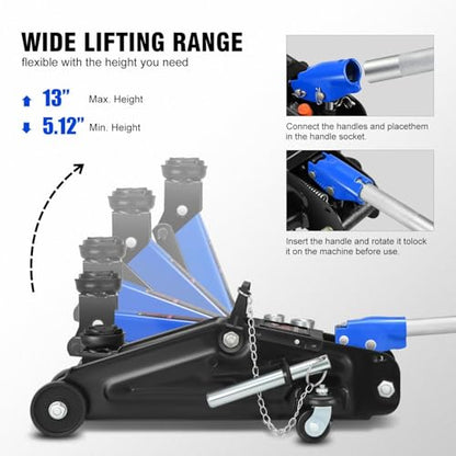Floor Jack with Socket and Lock
