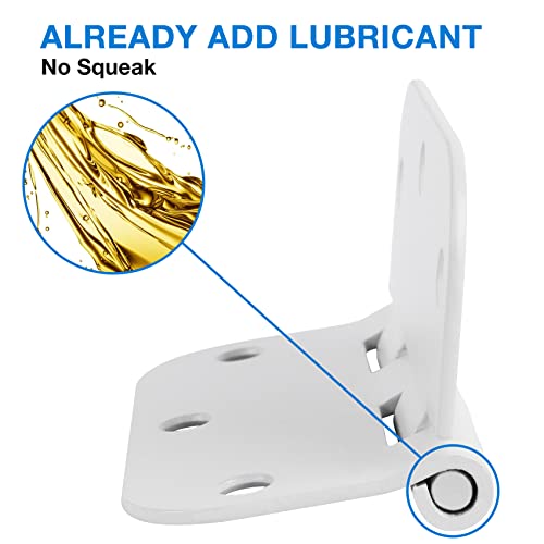 3 1 2" Matte White Door Hinges 3.5" 5