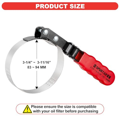 Small Oil Filter Wrench Adjustable Swivel Oil Filter Removal Tool