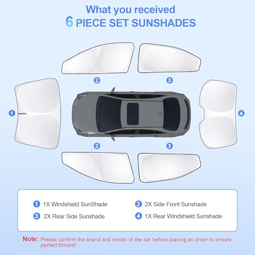 6pcs Car Window Shades for Toyota Corolla 2020