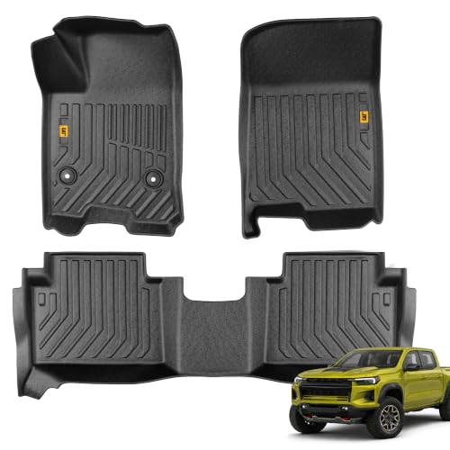 JustFit™ 3D Custom Fit Floor Mats for Chevy Colorado GMC Canyon 2023 2024 2025 2026 Crew Cab