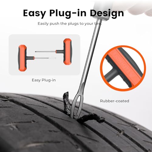 Flat Tire Repair Kit with Plugs 16 Pcs