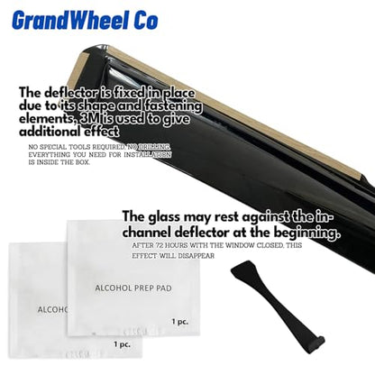 Window Deflectors Smoke Tinted In (4 Count)