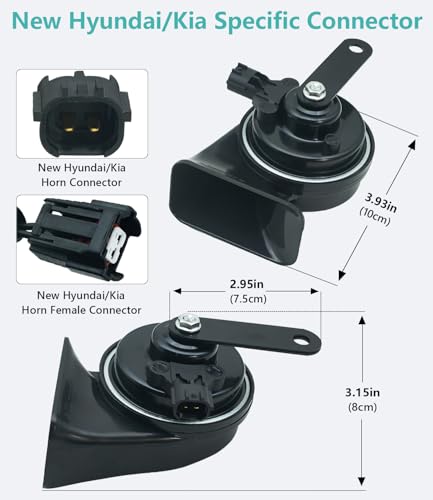 126dB Horn Kit Compatible with Hyundai and Kia