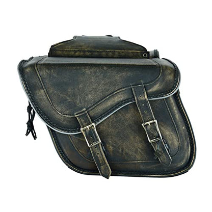 Motorcycle Saddle Bags Genuine Leather Motorcycle Luggage Bag For Softails Sportsters and Choppers