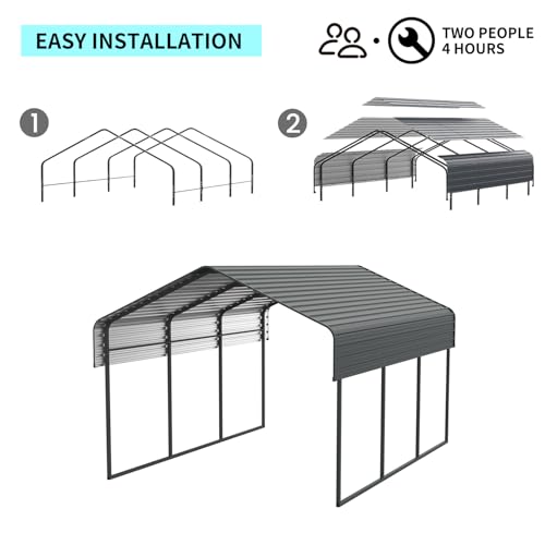 10x15 FT Metal Carport