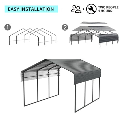 10x15 FT Metal Carport