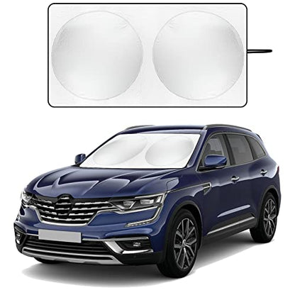 Windshield Sun Shade with Storage Pouch for SUVs