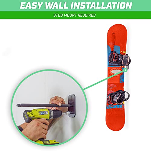 Wall Mounted Ski and Snowboard Storage Rack