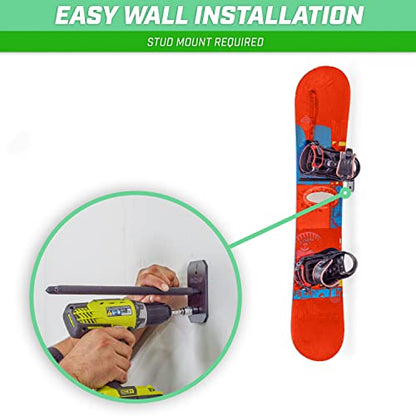 Wall Mounted Ski and Snowboard Storage Rack