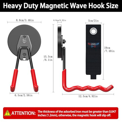 Heavy Duty Magnetic Hooks (2 Count)