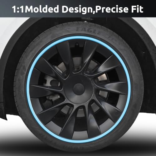 Wheel Rim Protector for Tesla Model Y 20 Inch Induction Wheels All (4 Count)
