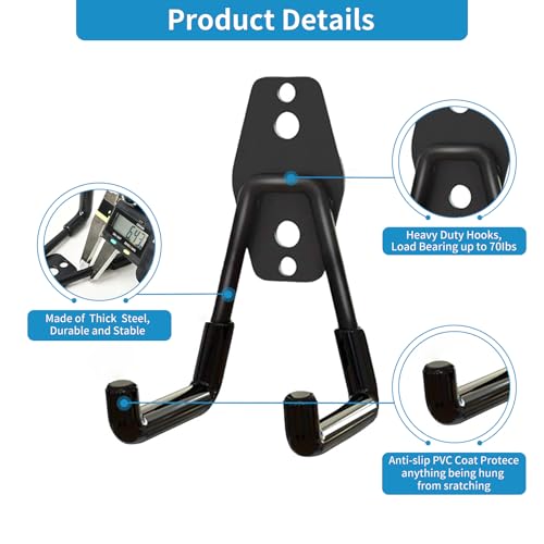 2 Pack Garage Storage Utility Hooks (2 Count)