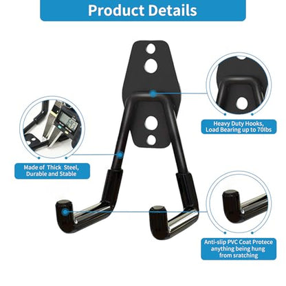 2 Pack Garage Storage Utility Hooks (2 Count)