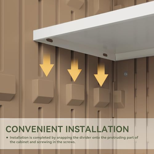 Outdoor Storage Cabinet 35 Cu.Ft 2 Shelves