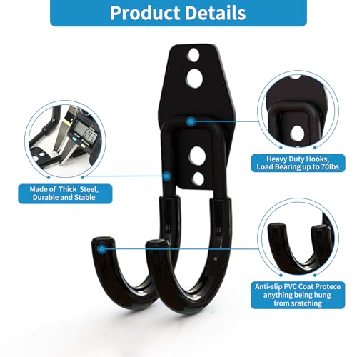 2 Pack Garage Storage Utility Hooks (2 Count)