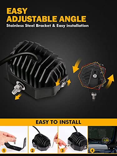 4 Inch Amber Fog Lights (2 Count)