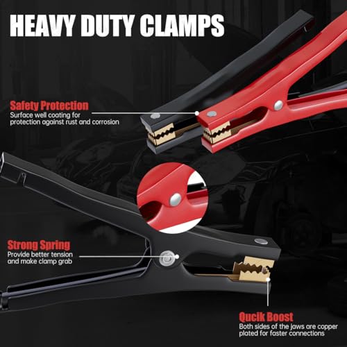 Heavy Duty Jumper Cables for Car Battery