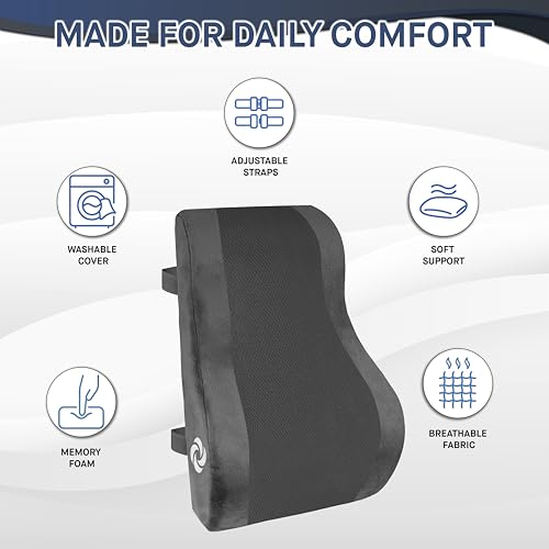Ergonomic Lumbar Support Pillow for Office Chair and Car Seat