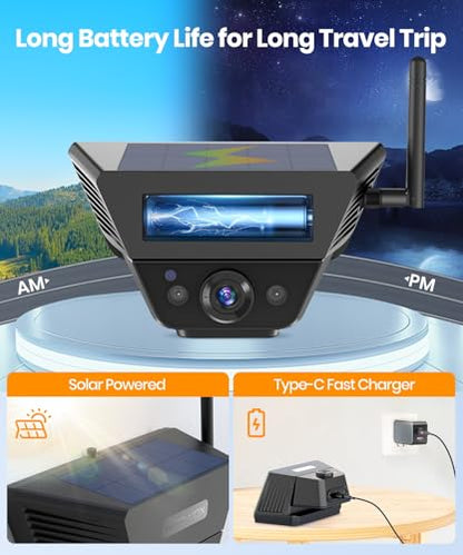 AUTO VOX Wireless Backup Camera Solar Magnetic