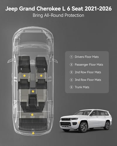 Floor Mats & Cargo Liner for Jeep Grand Cherokee L 2021