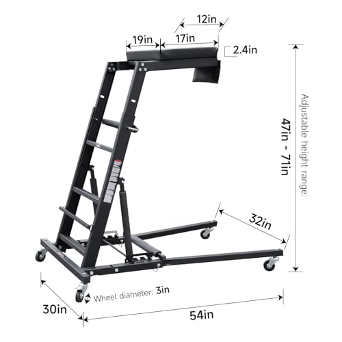 Adjustable Topside Creeper Automotive Engine Creeper 47''