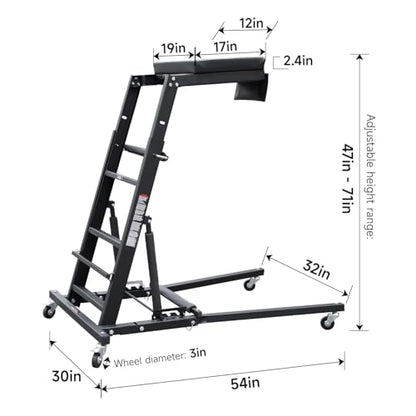Adjustable Topside Creeper Automotive Engine Creeper 47''