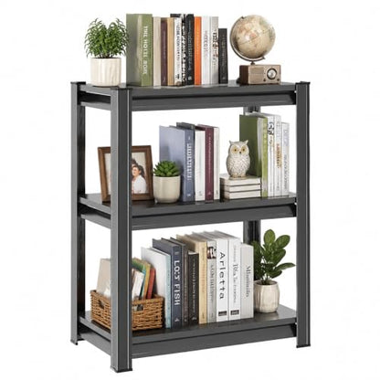 Heavy Duty Metal Bookshelf Adjustable Storage Shelving Unit for Home Office