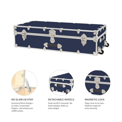 Rhino Trundle Storage Trunk with Wheels