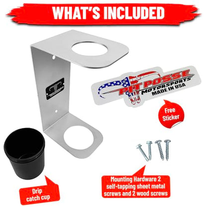 PP3364 Aluminum Oil Funnel Holder Storage Rack