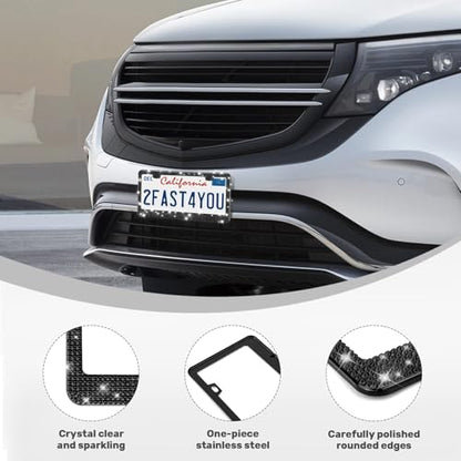 2 Pack License Plate Frames for Women