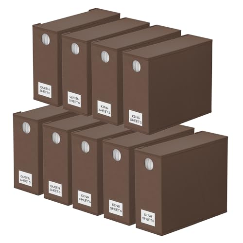 9 Pack Bed Sheet Organizers and Storage (9 Count)