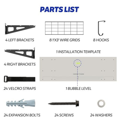 2 x 6 ft Garage Wall Shelving (2 Count)